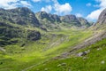 Scenic sight near Bealach na Ba viewpoint, in Applecross peninsula in Wester Ross, Scottish Higlands.